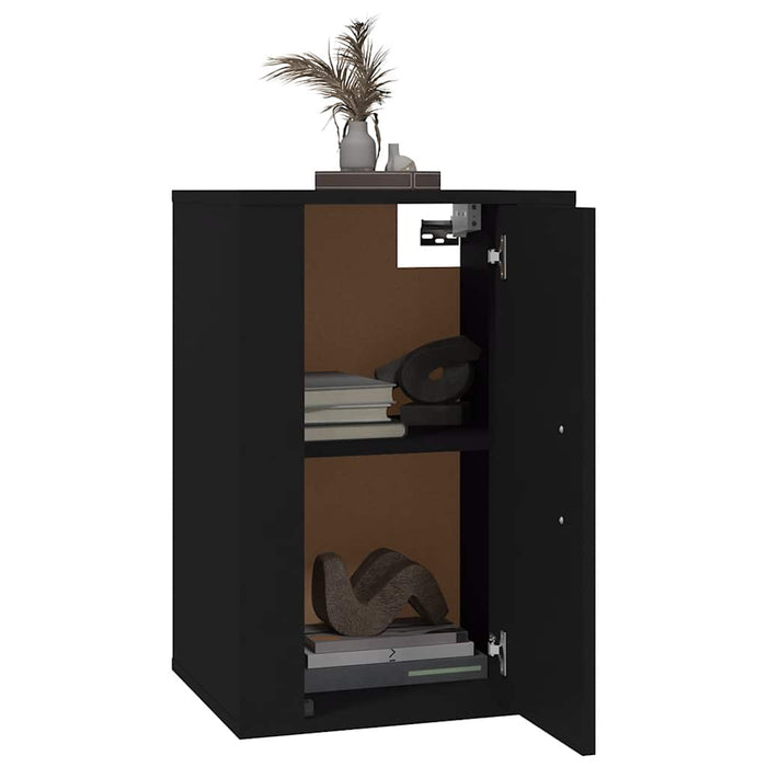 Dulapuri TV montate pe perete, 2 buc., negru, 40x34,5x60 cm - WALTI WALTI