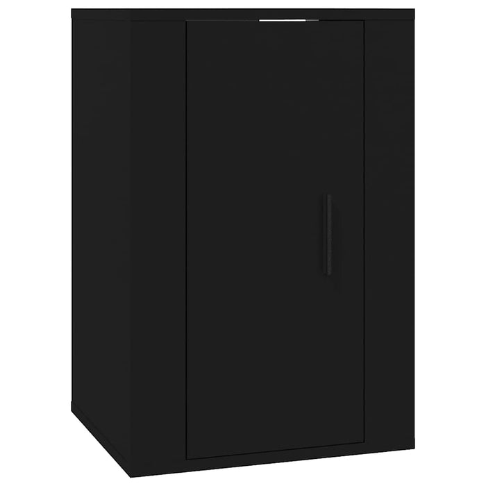 Dulapuri TV montate pe perete, 2 buc., negru, 40x34,5x60 cm - WALTI WALTI
