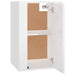 Dulap TV montat pe perete, alb extralucios, 40x34,5x60 cm - WALTI WALTI
