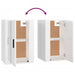 Dulap TV montat pe perete, alb extralucios, 40x34,5x60 cm - WALTI WALTI