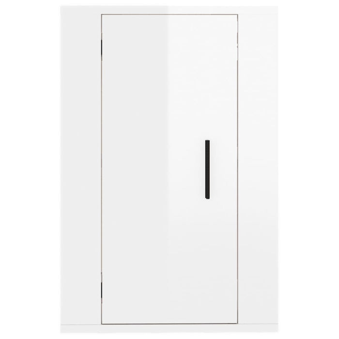 Dulapuri TV montaj perete 2 buc. alb extralucios 40x34,5x60 cm - WALTI WALTI