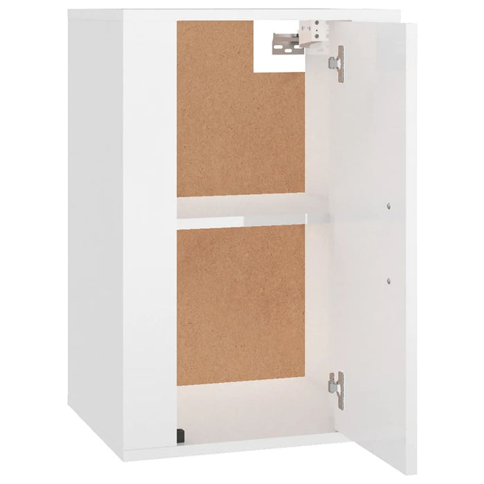 Dulapuri TV montaj perete 2 buc. alb extralucios 40x34,5x60 cm - WALTI WALTI