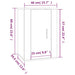 Dulap TV montat pe perete, stejar sonoma, 40x34,5x60 cm - WALTI WALTI