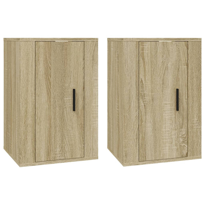 Dulapuri TV montate pe perete 2 buc stejar sonoma 40x34,5x60 cm - WALTI WALTI