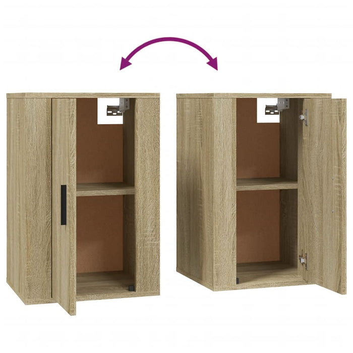 Dulapuri TV montate pe perete 2 buc stejar sonoma 40x34,5x60 cm - WALTI WALTI
