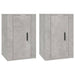 Dulapuri TV montate pe perete, 2 buc., gri beton, 40x34,5x60 cm - WALTI WALTI