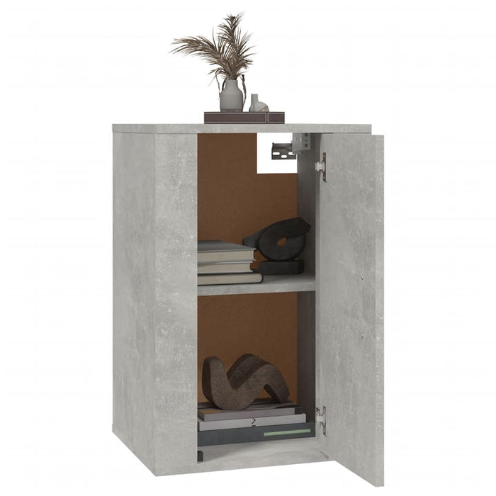 Dulapuri TV montate pe perete, 2 buc., gri beton, 40x34,5x60 cm - WALTI WALTI