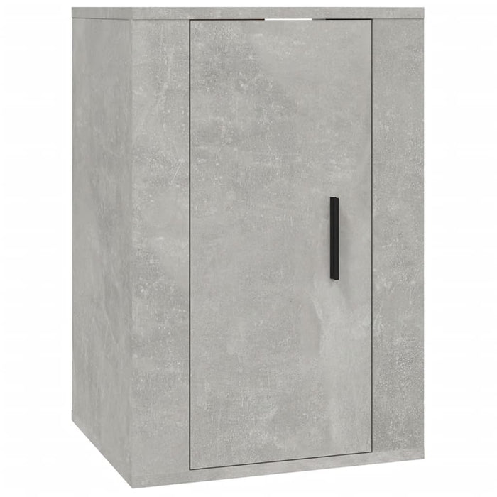 Dulapuri TV montate pe perete, 2 buc., gri beton, 40x34,5x60 cm - WALTI WALTI
