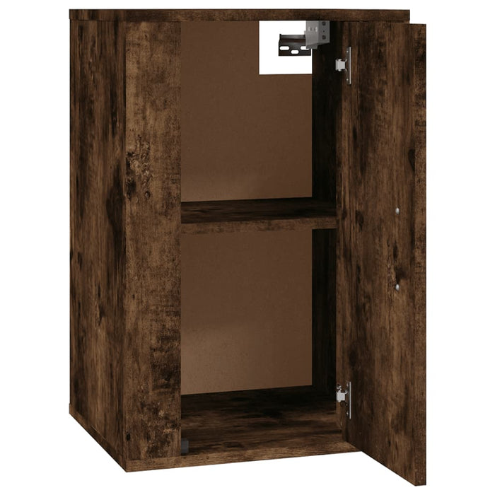 Dulap TV montat pe perete, stejar fumuriu, 40x34,5x60 cm - WALTI WALTI