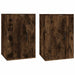 Dulapuri TV montaj pe perete 2 buc stejar fumuriu 40x34,5x60 cm - WALTI WALTI