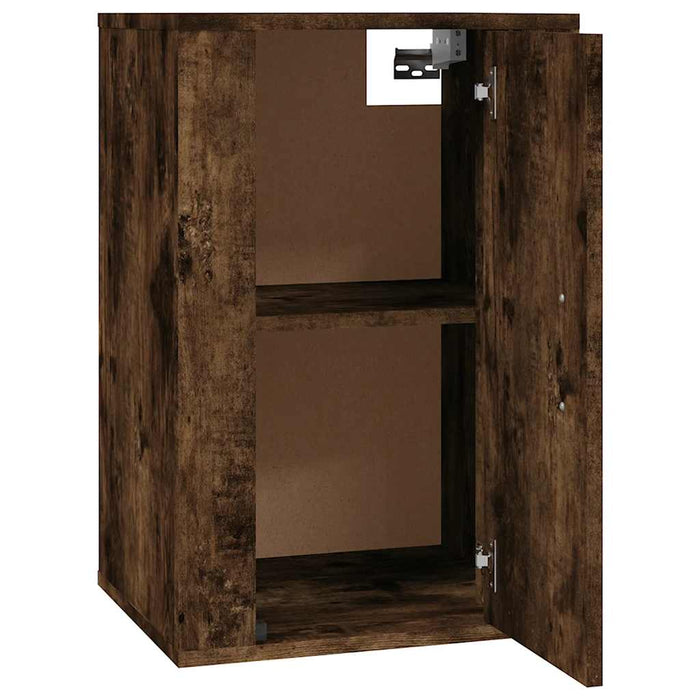 Dulapuri TV montaj pe perete 2 buc stejar fumuriu 40x34,5x60 cm - WALTI WALTI