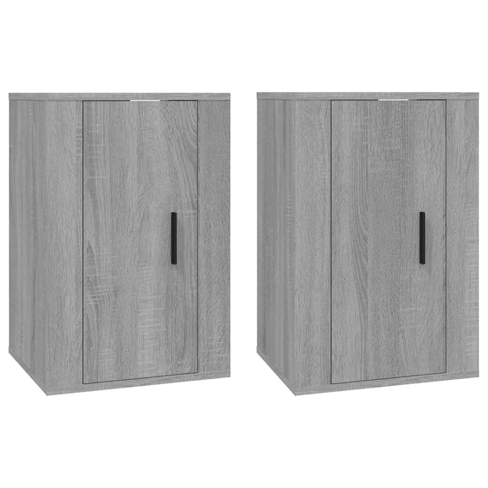 Dulapuri TV montate pe perete 2 buc. gri sonoma 40x34,5x60 cm - WALTI WALTI