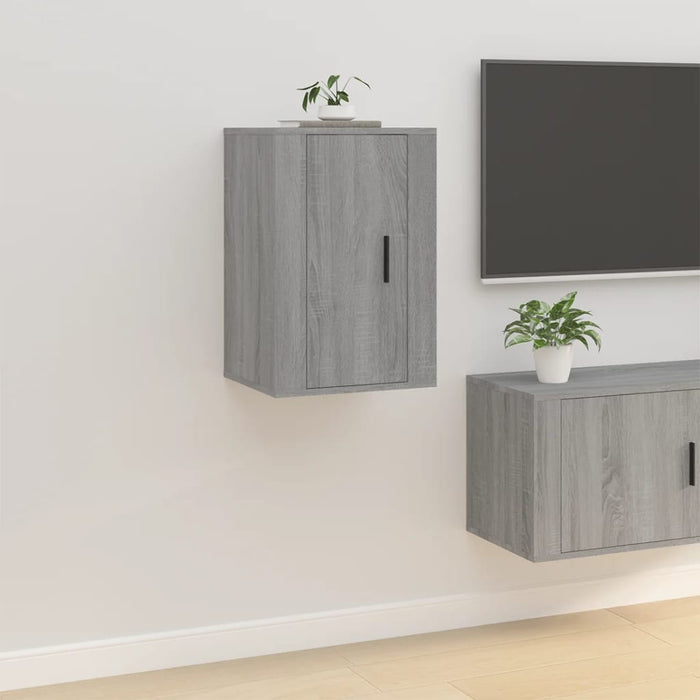 Dulapuri TV montate pe perete 2 buc. gri sonoma 40x34,5x60 cm - WALTI WALTI