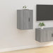 Dulapuri TV montate pe perete 2 buc. gri sonoma 40x34,5x60 cm - WALTI WALTI
