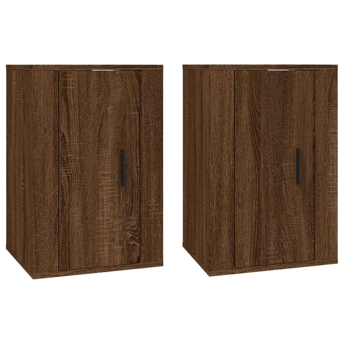 Dulapuri TV montate pe perete 2 buc. stejar maro 40x34,5x60 cm - WALTI WALTI