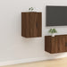 Dulapuri TV montate pe perete 2 buc. stejar maro 40x34,5x60 cm - WALTI WALTI