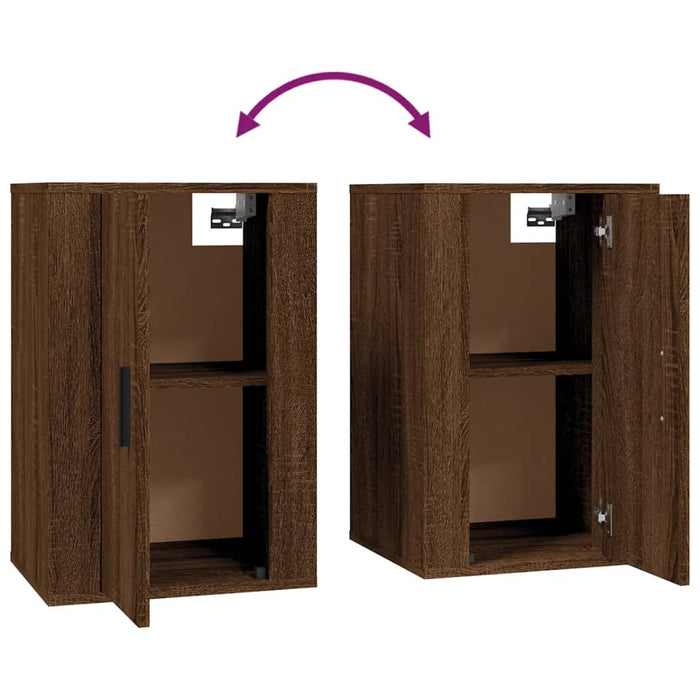 Dulapuri TV montate pe perete 2 buc. stejar maro 40x34,5x60 cm - WALTI WALTI