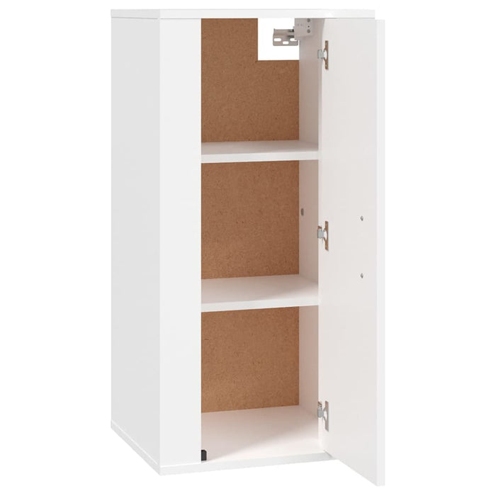 Dulap TV montat pe perete, alb, 40x34,5x80 cm - WALTI WALTI