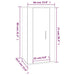 Dulap TV montat pe perete, alb, 40x34,5x80 cm - WALTI WALTI