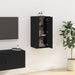 Dulap TV montat pe perete, negru, 40x34,5x80 cm - WALTI WALTI