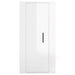 Dulap TV montat pe perete, alb extralucios, 40x34,5x80 cm - WALTI WALTI