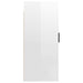 Dulap TV montat pe perete, alb extralucios, 40x34,5x80 cm - WALTI WALTI