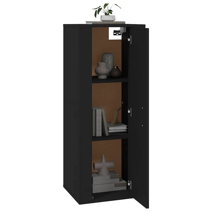 Dulap TV montat pe perete, negru, 40x34,5x100 cm - WALTI WALTI