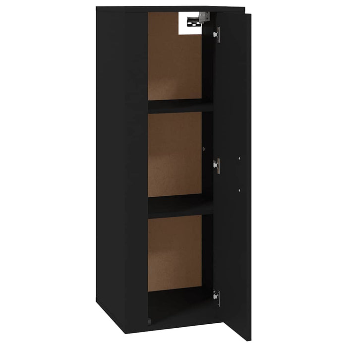 Dulap TV montat pe perete, negru, 40x34,5x100 cm - WALTI WALTI