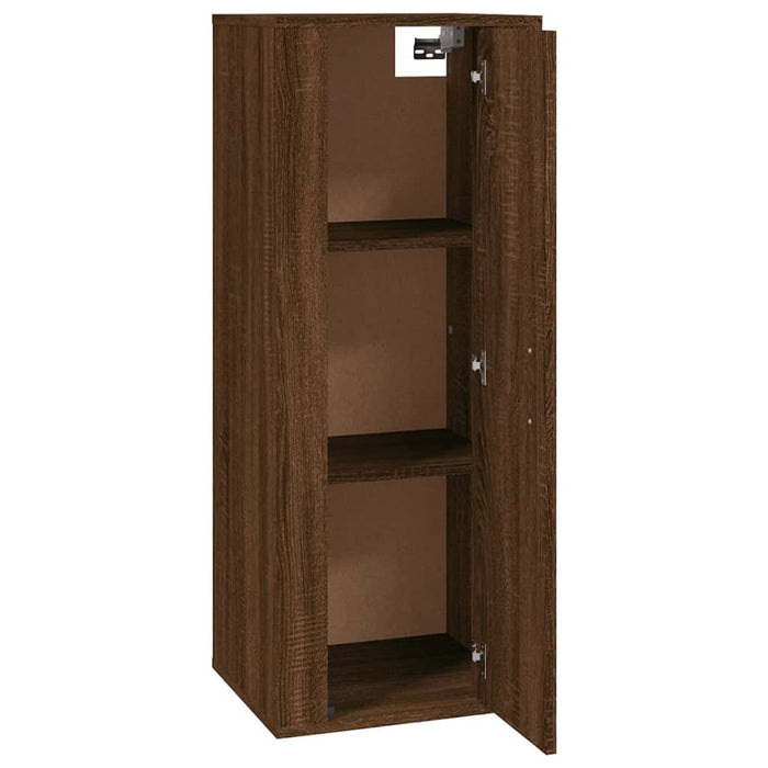 Dulap TV montat pe perete, stejar maro, 40x34,5x100 cm - WALTI WALTI
