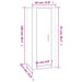Dulap TV montat pe perete, stejar maro, 40x34,5x100 cm - WALTI WALTI