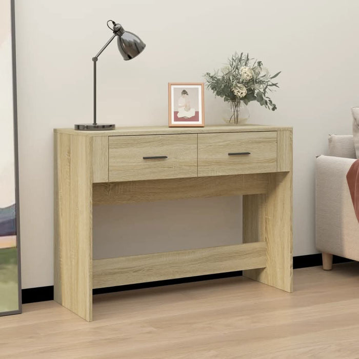 Măsuță consolă, stejar sonoma, 100x39x75 cm, lemn prelucrat - WALTI WALTI