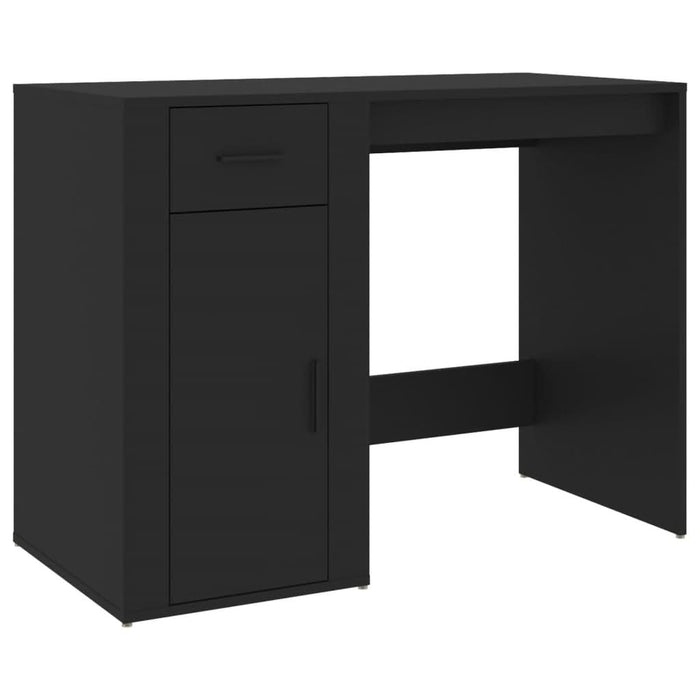 Birou, negru, 100x49x75 cm, lemn prelucrat - WALTI WALTI