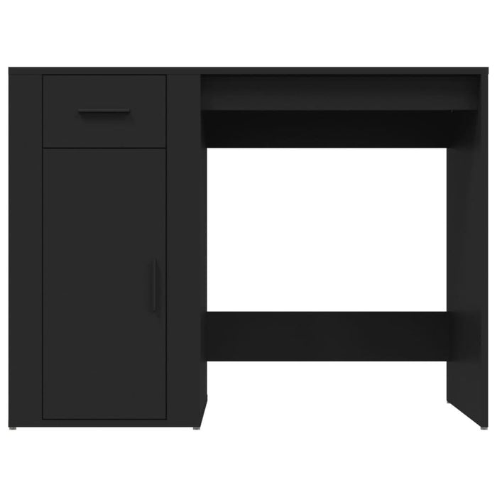 Birou, negru, 100x49x75 cm, lemn prelucrat - WALTI WALTI