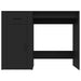 Birou, negru, 100x49x75 cm, lemn prelucrat - WALTI WALTI