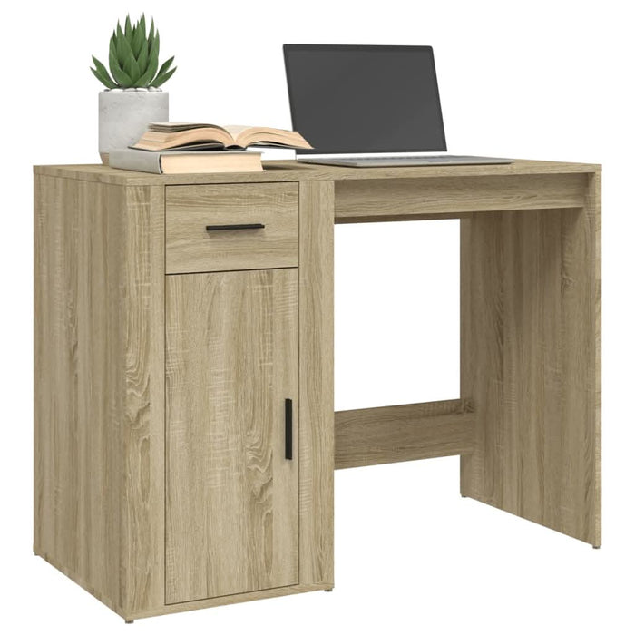 Birou, stejar sonoma, 100x49x75 cm, lemn prelucrat - WALTI WALTI