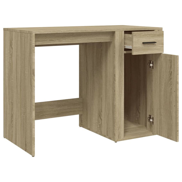 Birou, stejar sonoma, 100x49x75 cm, lemn prelucrat - WALTI WALTI