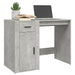 Birou, gri beton, 100x49x75 cm, lemn prelucrat - WALTI WALTI