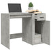 Birou, gri beton, 100x49x75 cm, lemn prelucrat - WALTI WALTI