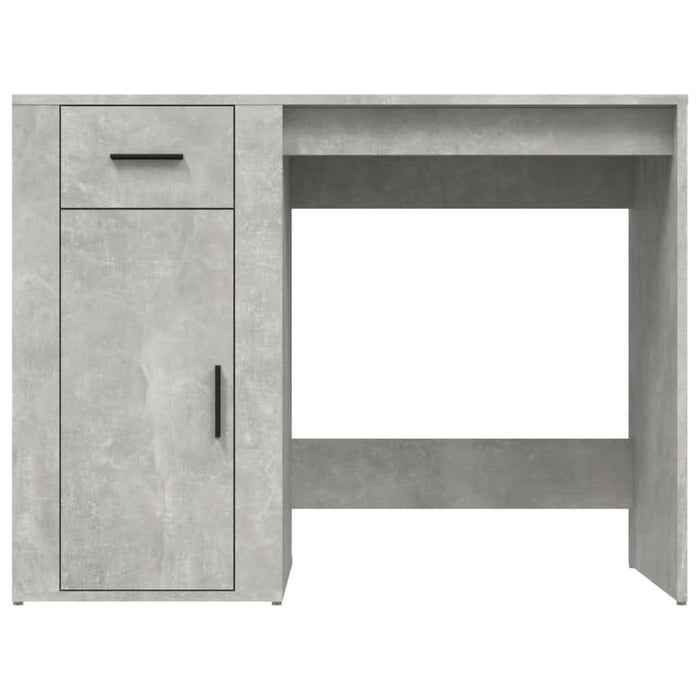Birou, gri beton, 100x49x75 cm, lemn prelucrat - WALTI WALTI