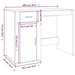 Birou, gri beton, 100x49x75 cm, lemn prelucrat - WALTI WALTI