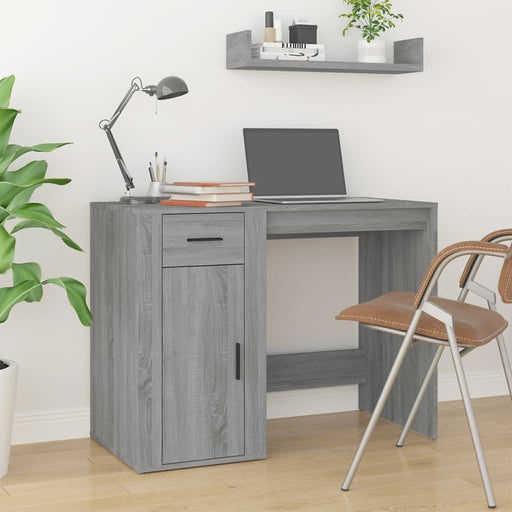 Birou, gri sonoma, 100x49x75 cm, lemn prelucrat - WALTI WALTI