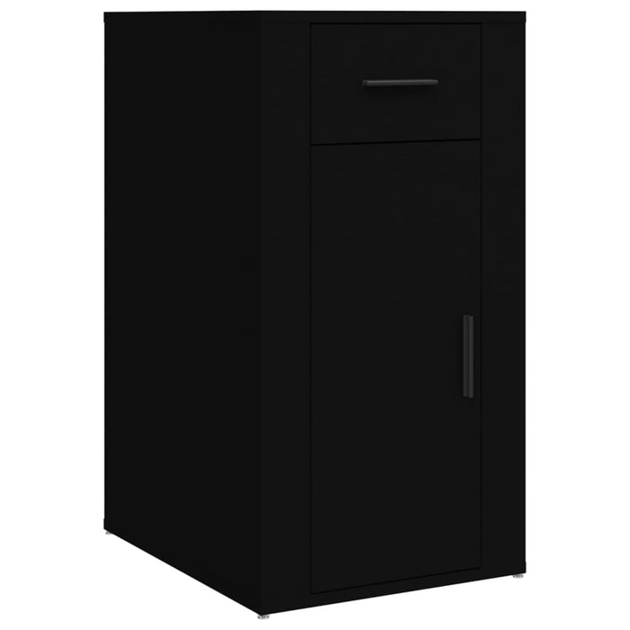 Dulap de birou, negru, 40x49x75 cm, lemn prelucrat WALTI