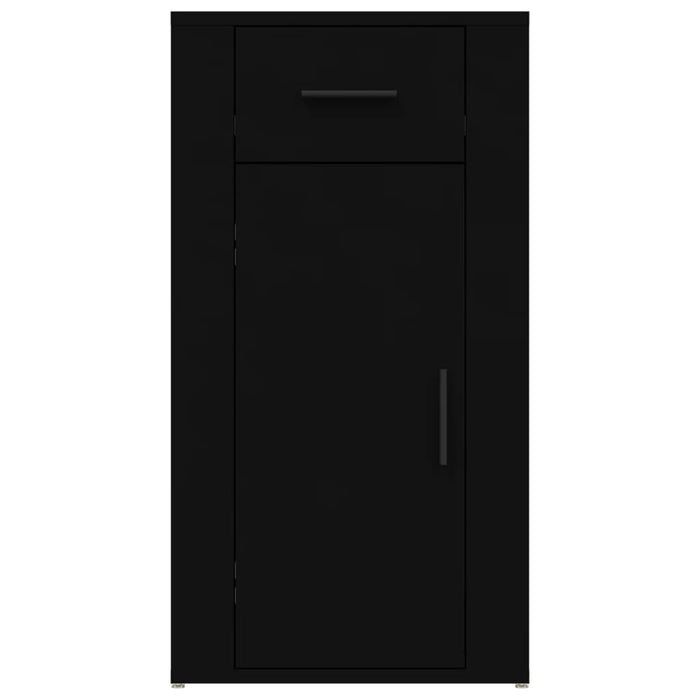 Dulap de birou, negru, 40x49x75 cm, lemn prelucrat WALTI