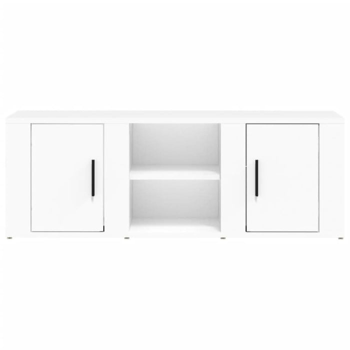 Comodă TV, alb, 100x31,5x35 cm, lemn prelucrat - WALTI WALTI