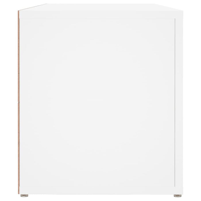 Comodă TV, alb, 100x31,5x35 cm, lemn prelucrat - WALTI WALTI