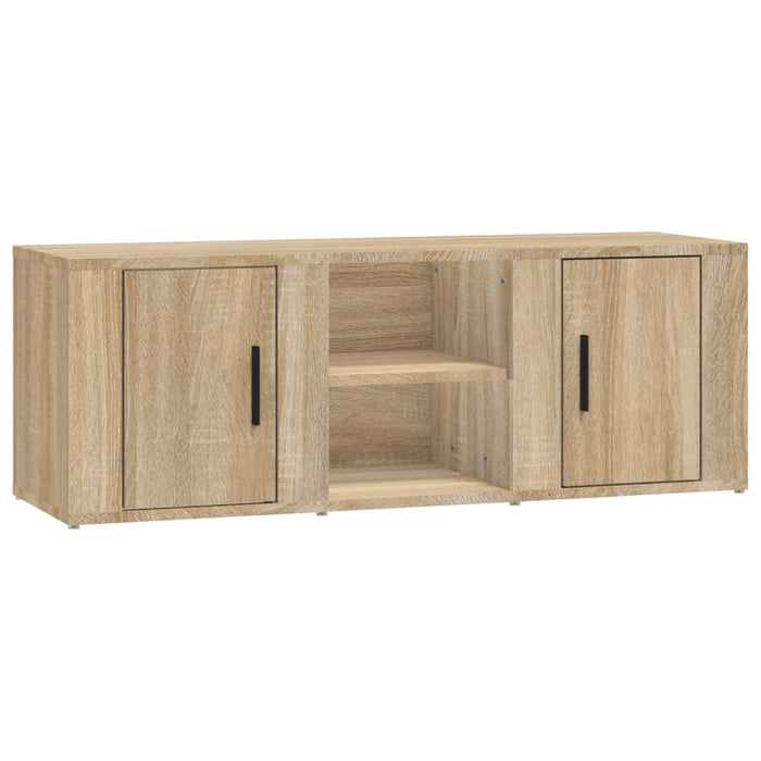 Comodă TV, stejar sonoma, 100x31,5x35 cm, lemn prelucrat - WALTI WALTI
