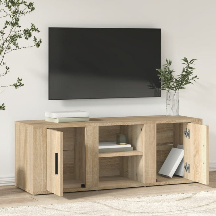 Comodă TV, stejar sonoma, 100x31,5x35 cm, lemn prelucrat - WALTI WALTI