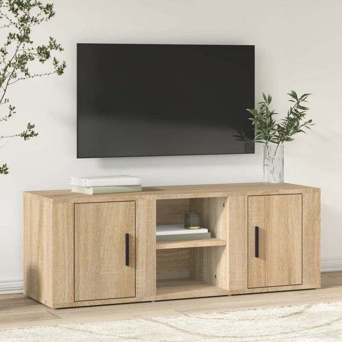 Comodă TV, stejar sonoma, 100x31,5x35 cm, lemn prelucrat - WALTI WALTI