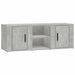 Comodă TV, gri beton, 100x31,5x35 cm, lemn prelucrat - WALTI WALTI