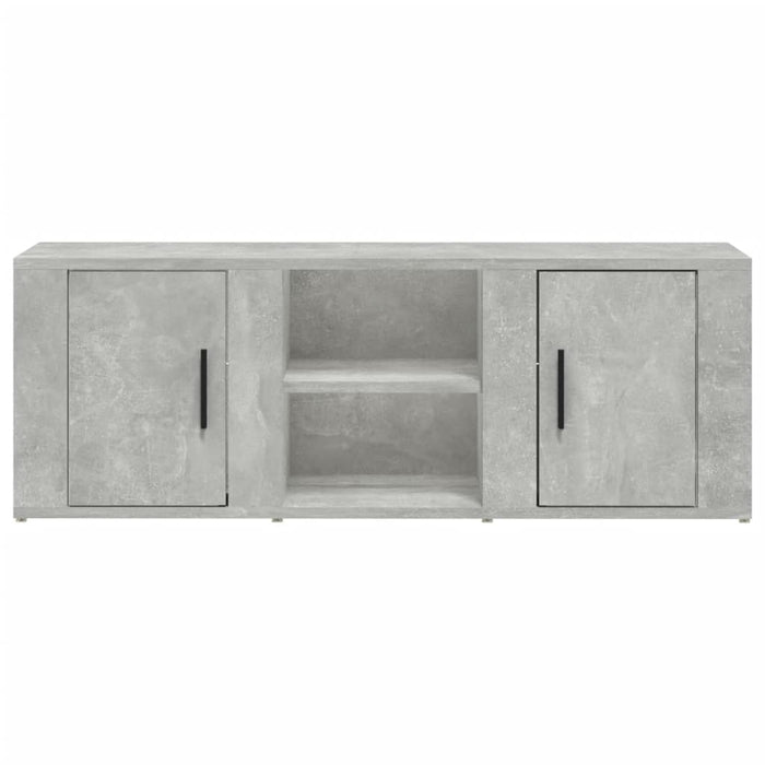 Comodă TV, gri beton, 100x31,5x35 cm, lemn prelucrat - WALTI WALTI
